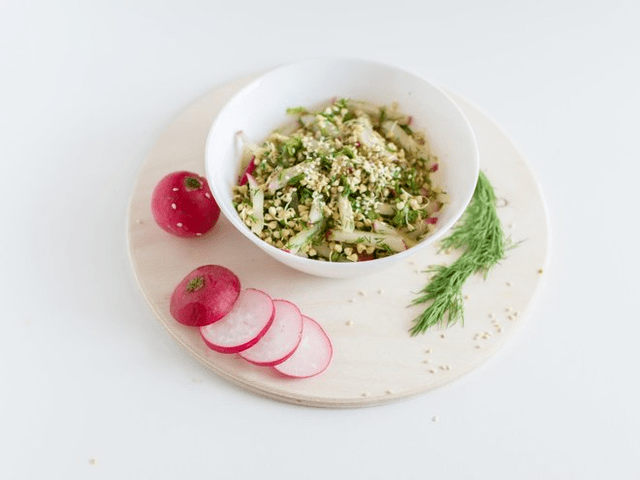 Buckwheat dengan sayur -sayuran
