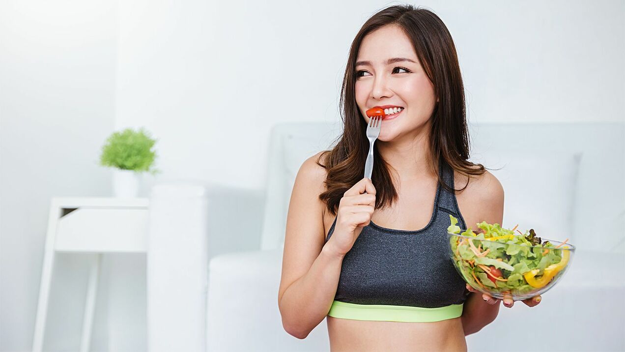 gadis diet Jepun untuk penurunan berat badan